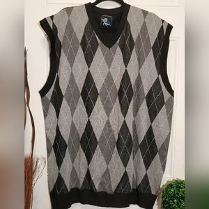 Sweater Vest  22/24 3X Gray Black